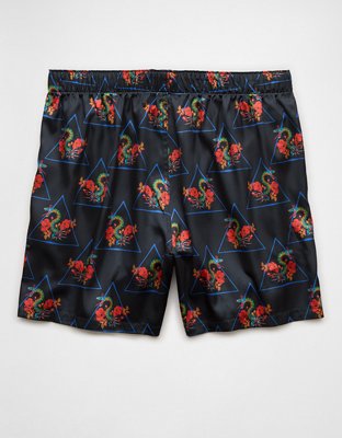 Мужские брюки American Eagle AEO Men's Neon Snakes Satin Pocket Boxer Short — фото 3