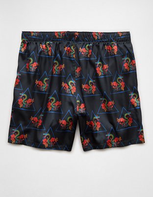 AEO Neon Snakes Satin Pocket Boxer Short