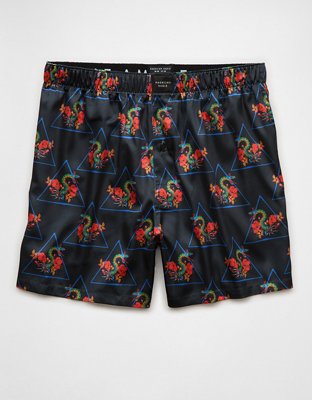 AEO Neon Snakes Satin Pocket Boxer Short