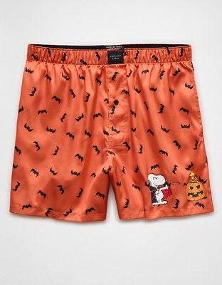 AEO Snoopy Bats Satin Pocket Boxer Short