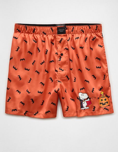 Мужские брюки American Eagle AEO Snoopy Bats Satin Pocket Boxer Short