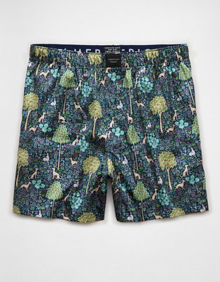 AEO Men's Fields Tapestry Satin Pocket Boxer Short