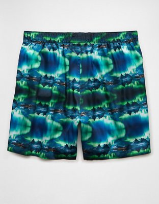 AEO Men's Northern Lights Satin Pocket Boxer Short