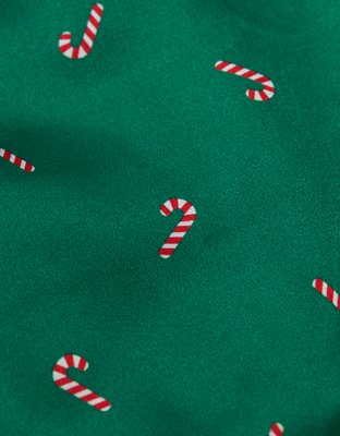 Мужские брюки American Eagle AEO Mini Candy Canes Satin Pocket Boxer Short — фото 2
