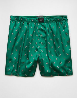 AEO Mini Candy Canes Satin Pocket Boxer Short