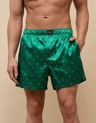 AEO Mini Candy Canes Satin Pocket Boxer Short