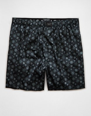 AEO Tiny Snowflakes Satin Pocket Boxer Short