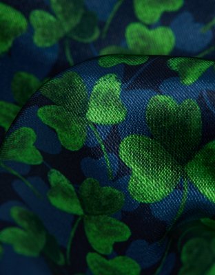 AEO Short Bóxer de Satén de Tréboles en Acuarela del Día de San Patricio con Bolsillo para Hombre