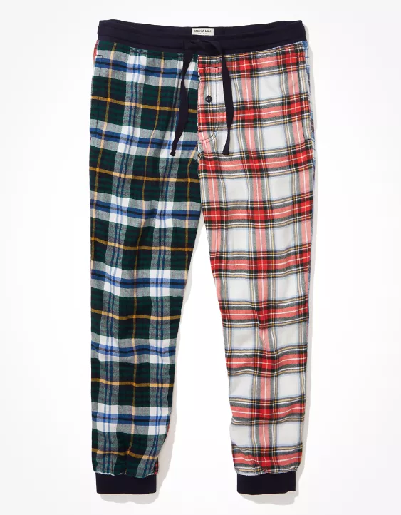 AE Patchwork Flannel Pant