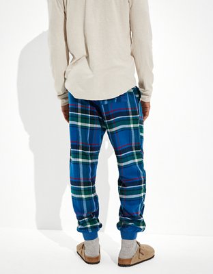 Пижамные брюки AE Plaid для мужчин, фланель — American Eagle — фото 2