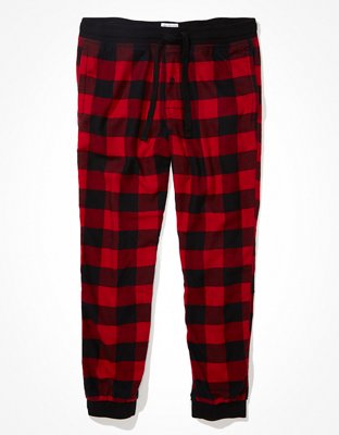 plaid pants men grey