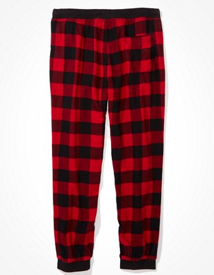 AE Plaid Flannel Jogger Pant