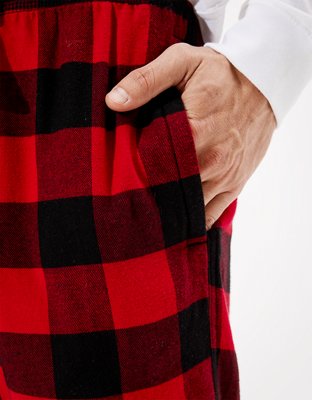 AE Plaid Flannel Jogger Pant