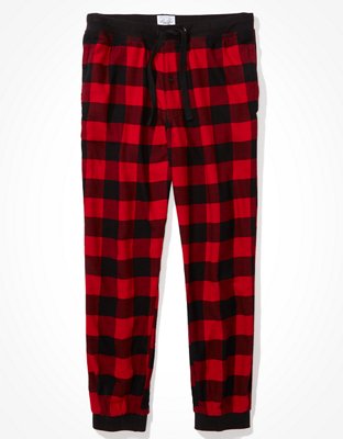 AE Plaid Flannel Jogger Pant