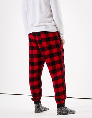 AE Plaid Flannel Jogger Pant