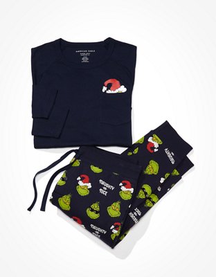 American Eagle AE Grinch PJ Set — фото 3