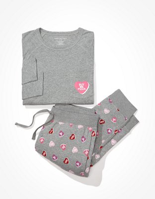 AEO Candy Hearts PJ Set