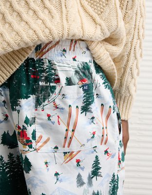 AE Flannel Open Leg PJ Pant