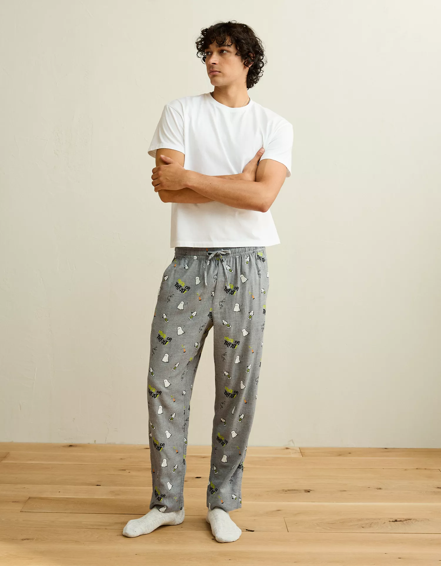 AEO Snoopy Halloween Flannel PJ Pant