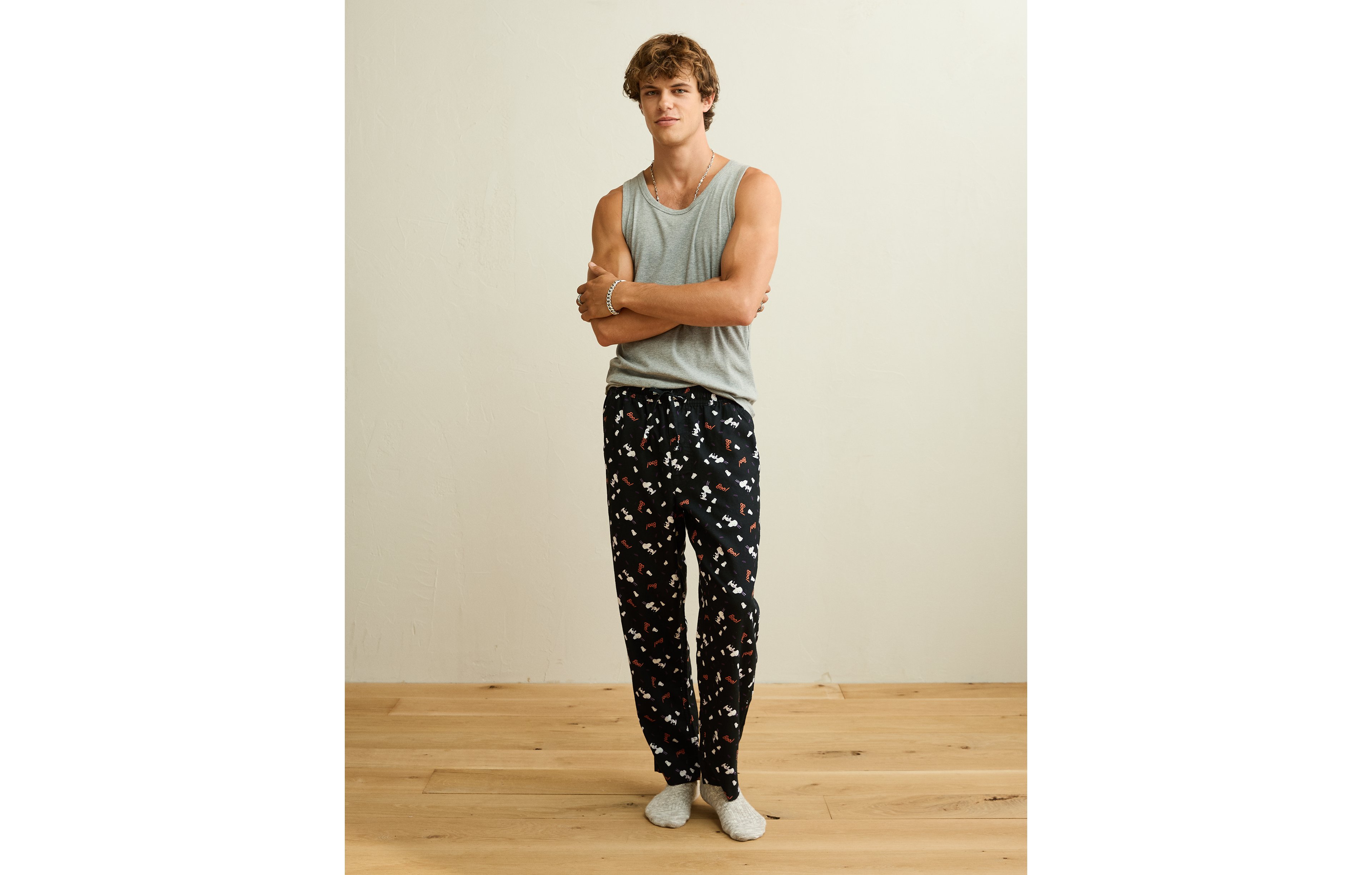 AEO Snoopy Halloween Flannel PJ Pant