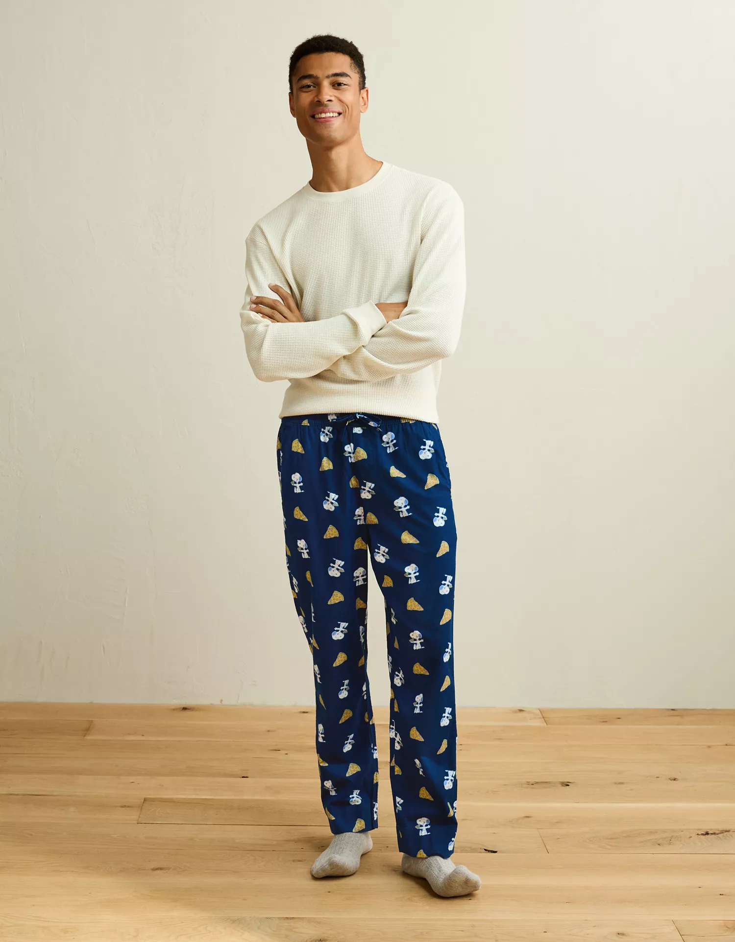 AEO Men's Snoopy Flannel PJ Pant