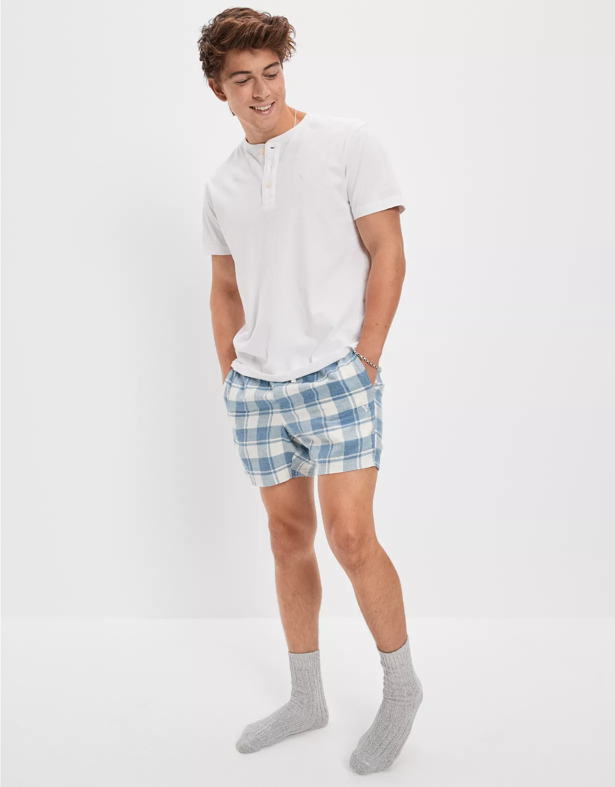 AE Flannel Shorts