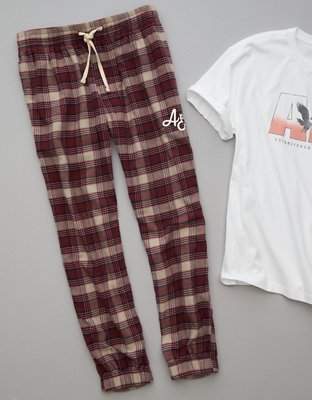 American eagle flannel joggers sale