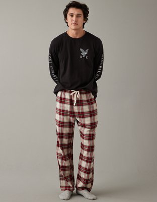 AE Graphic Flannel PJ Pant
