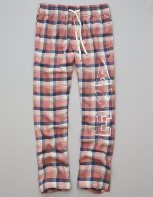 Buy American Eagle Men Multi-Color Flannel Joggers online