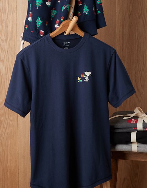 Мужские свитеры American Eagle AE Snoopy Fleece PJ Set