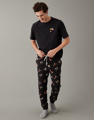 Mens pajamas online black