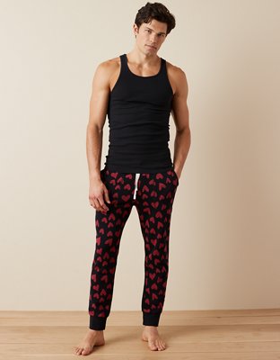 AE Valentine Hearts Fleece Lounge Jogger