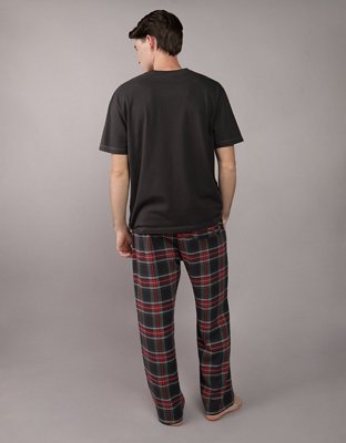 AE Tee & Flannel PJ Set