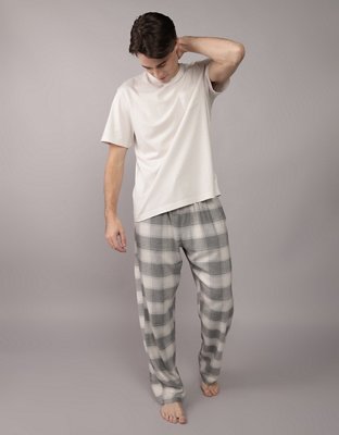 AE Conjunto de Pijama de Flannel y T-shirt
