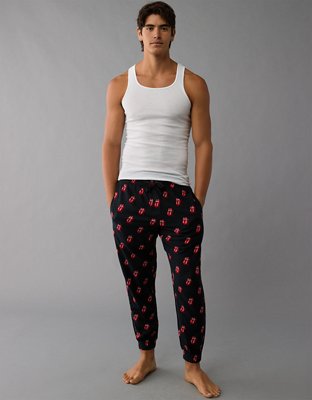 AE Rolling Stones Flannel Lounge Jogger