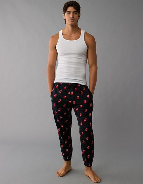 Мужские брюки American Eagle AE Rolling Stones Flannel Lounge Jogger