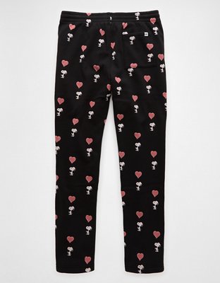 AE Snoopy Valentine's Day Flannel Lounge Pant