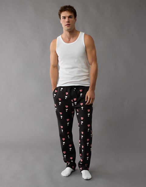 Мужские брюки American Eagle AE Snoopy Valentine's Day Flannel Lounge Pant