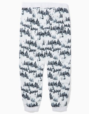 Мужские брюки American Eagle AE Winter Trees Flannel Pant — фото 4