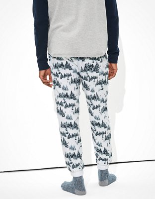 Мужские брюки American Eagle AE Winter Trees Flannel Pant — фото 2
