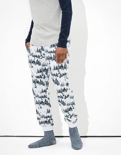 Мужские брюки American Eagle AE Winter Trees Flannel Pant