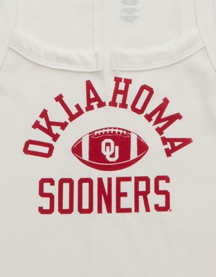 AE Oklahoma Sooners Graphic Notch Neck Tank Top | American Eagle