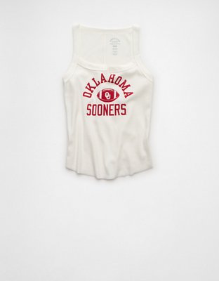 AE Oklahoma Sooners Graphic Notch Neck Tank Top | American Eagle