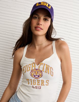 AE LSU Tigers Graphic Notch Neck Tank Top