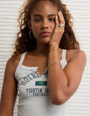 AE Notre Dame Fighting Irish Graphic Notch Neck Tank Top