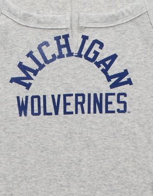 AE Michigan Wolverines Graphic Notch Neck Tank Top | American Eagle