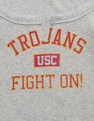 AE USC Trojans Graphic Notch Neck Tank Top