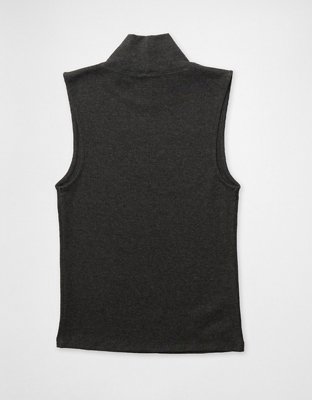 AE Plush Mock Neck Tank Top