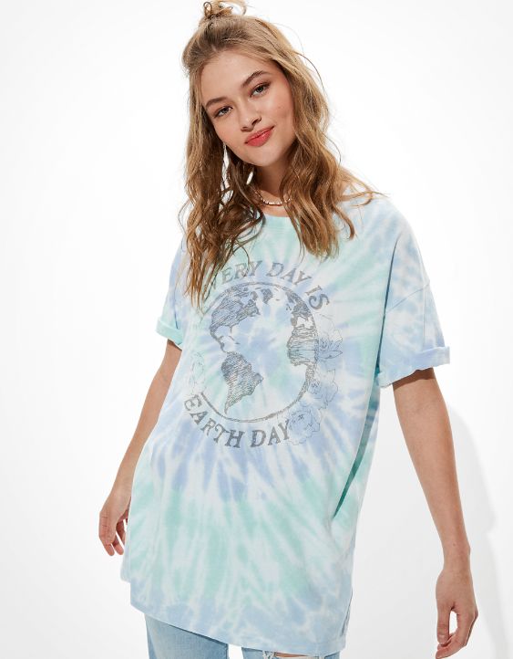 AE Oversized Earth Day Graphic T-Shirt