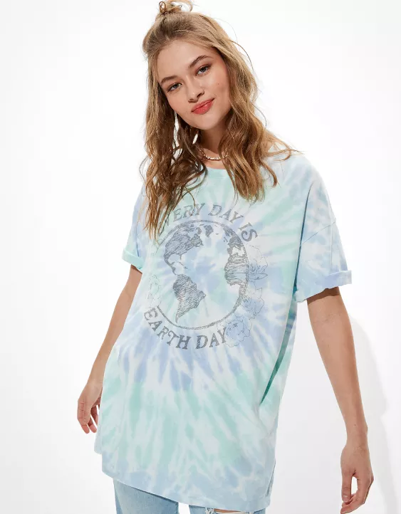 AE Oversized Earth Day Graphic T-Shirt